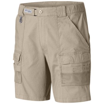 Columbia Muške Kratke Hlače - PFG Half Moon III Kaki Boja | AFOI-91645
